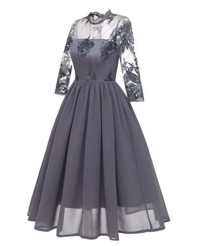 Rochie Vintage La Modă Gri
