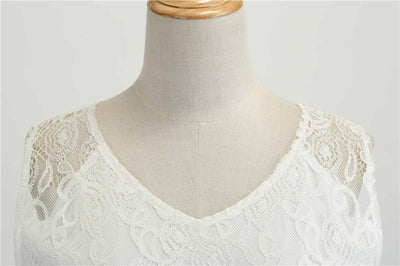 Rochie Trapez Vintage Albă