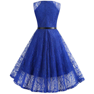 Rochie Trapez Vintage Albastra