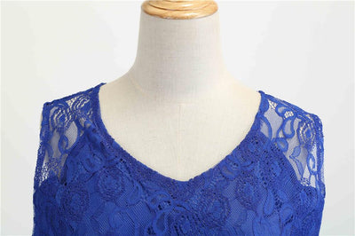 Rochie Trapez Vintage Albastra
