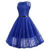 Rochie Trapez Vintage Albastra