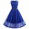 Rochie Trapez Vintage Albastra