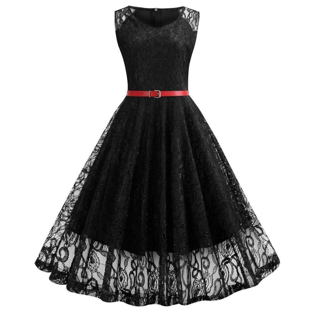 Rochie Trapez Vintage Neagra