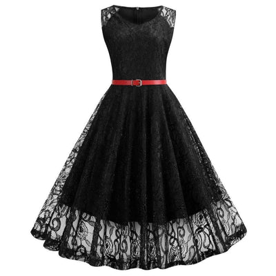 Rochie Trapez Vintage Neagra
