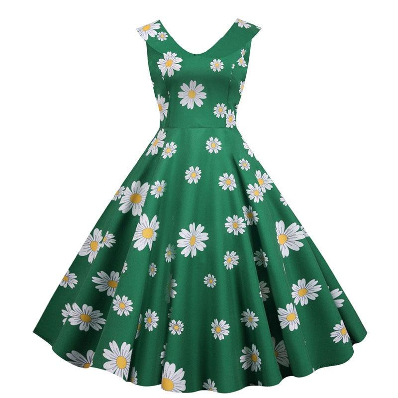 Rochie Vintage Verde Anii 50