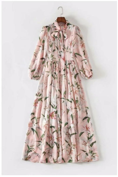 Rochie Lungă De Epocă, Roz Veche