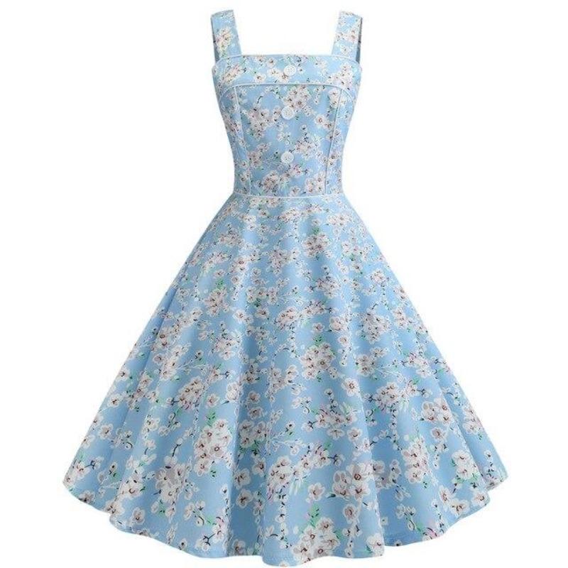 Rochie De Epocă 1950 Albastră