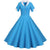Rochie Vintage Anii 50 Albastru Cer