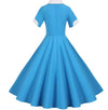Rochie Vintage Anii 50 Albastru Cer