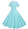 Rochie Turcoaz De Epocă Anii 50
