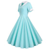 Rochie Turcoaz De Epocă Anii 50