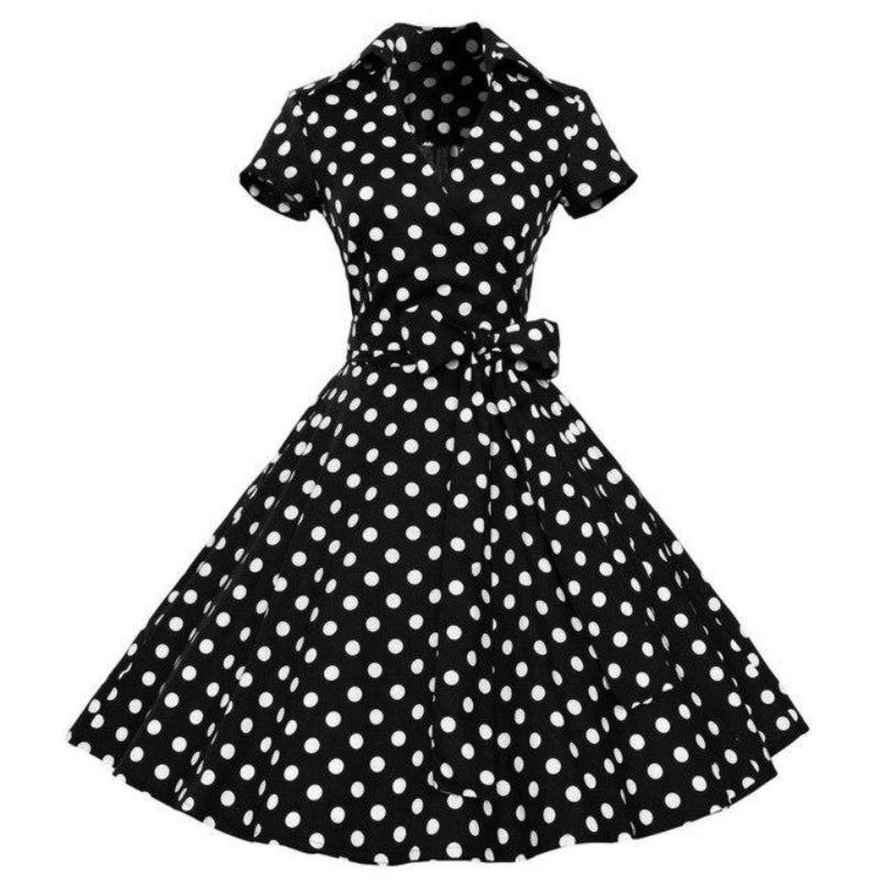 Rochie Vintage Anilor 50 Neagra