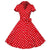 Rochie Roșie Vintage Anilor 50