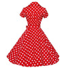Rochie Roșie Vintage Anilor 50