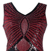 Rochie Vintage Din Anii 1920 Art Deco Burgundy