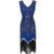 Rochie Albastră De Cocktail Vintage Anilor 20