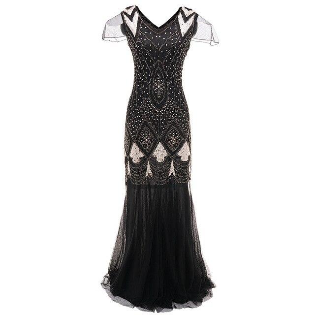 Rochie Charleston Vintage Anilor 20 Neagra
