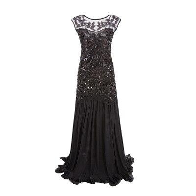 Rochie Flapper De Epocă Anii 20 Neagră