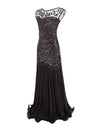 Rochie Flapper De Epocă Anii 20 Neagră