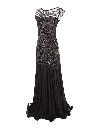 Rochie Flapper De Epocă Anii 20 Neagră