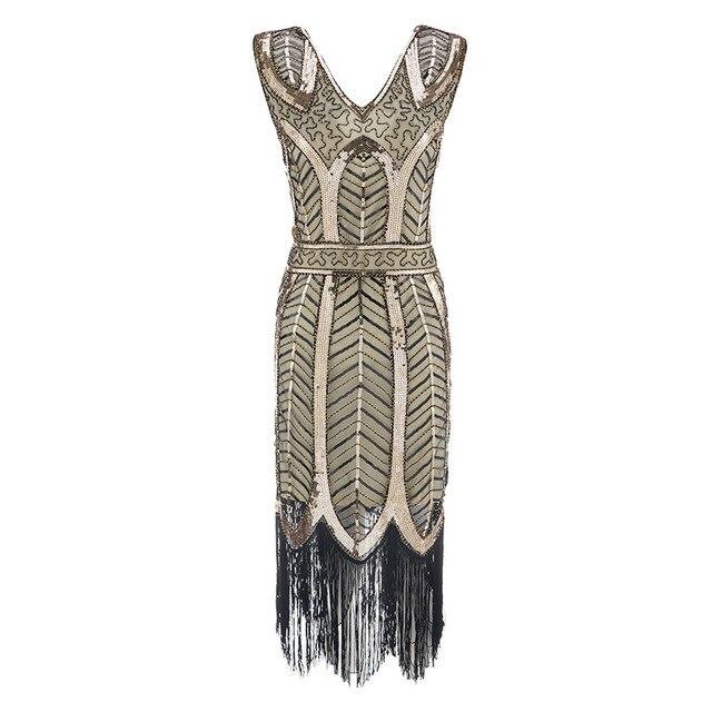 Rochie Vintage Gatsby Bej Anilor 20