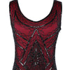Rochie Gatsby De Epocă Anilor 20 Bordeaux