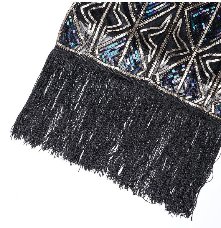 Rochie Gatsby De Epocă, Lungă, Aurie, Anii 20