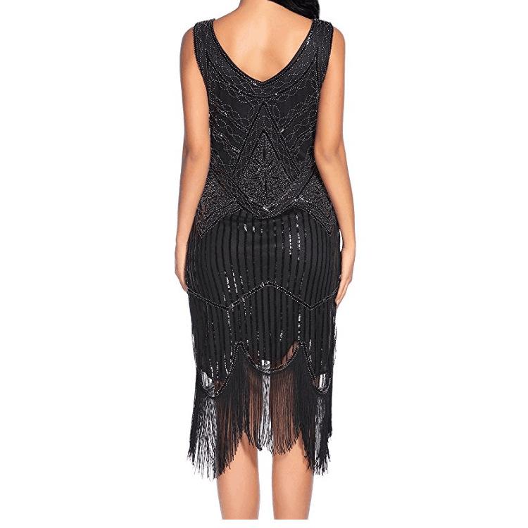 Rochie Gatsby Vintage Anilor 20 Neagra