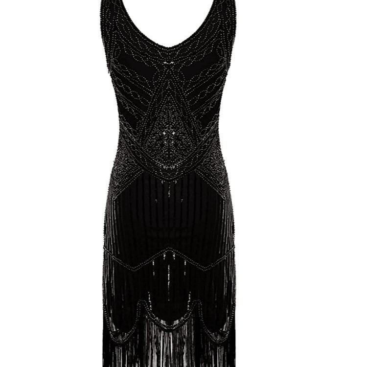 Rochie Gatsby Vintage Anilor 20 Neagra