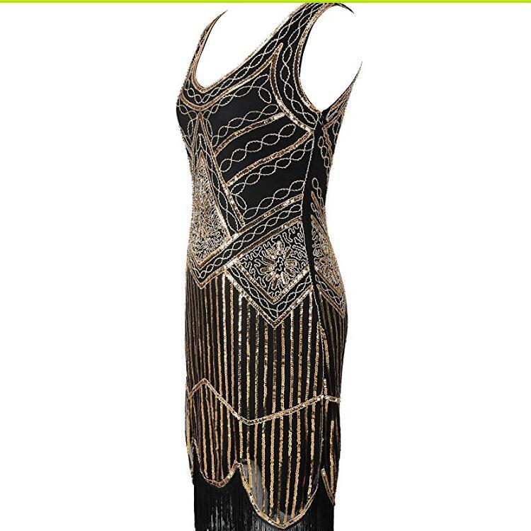 Rochie Gatsby Gold De Epocă, Anii 20