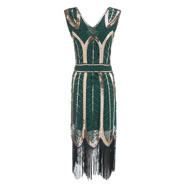 Rochie Gatsby Vintage Anilor 20 Verde
