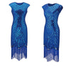 Rochie Plus Size Albastra Anii 20