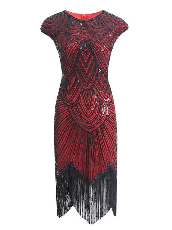 Rochie Roșie Anii 20