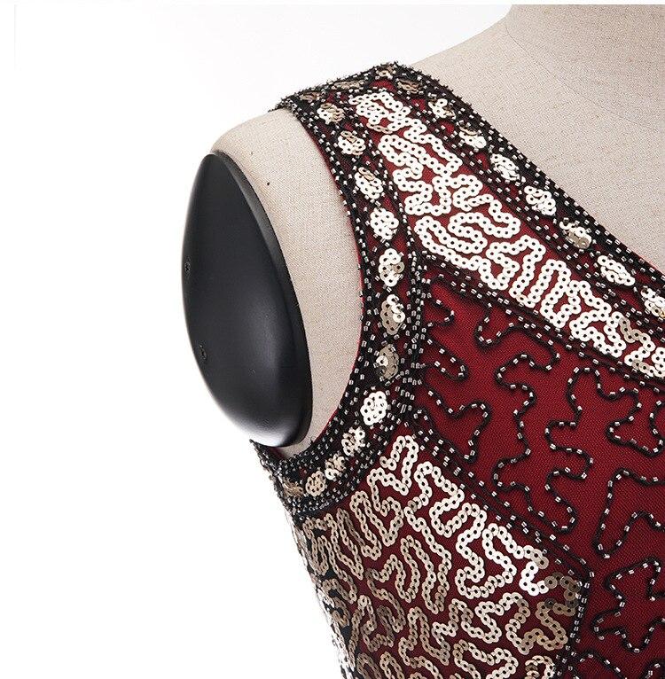 Rochie Charleston Roșie De Mărime Plus Anilor 20 Vintage