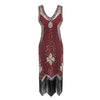 Rochie Charleston Roșie De Mărime Plus Anilor 20 Vintage
