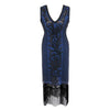 Rochie De Cocktail Albastra Anii 20