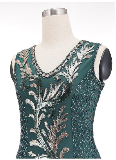 Rochie De Cocktail Verde Anii 20
