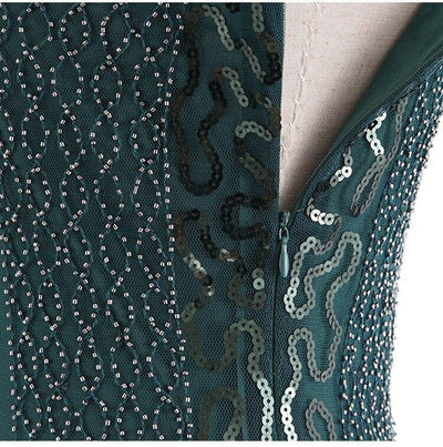 Rochie De Cocktail Verde Anii 20
