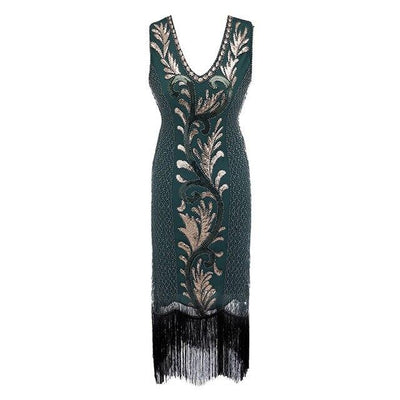 Rochie De Cocktail Verde Anii 20