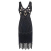 Rochie Vintage Ani 20 Plus Size Negru Aur