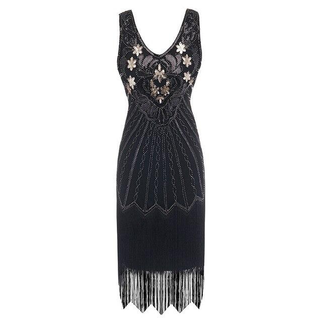 Rochie Vintage Ani 20 Plus Size Negru Aur