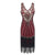 Rochie Roșie De Mărime Plus Vintage Anilor 20