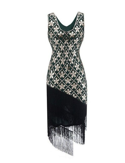 Rochie Vintage Ani 20 Plus Size Green Gold