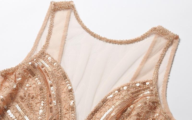 Rochie Roz Lungă De Epocă Anii 20