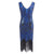 Rochie Paris Albastră Vintage Anilor 20