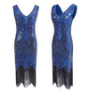 Rochie Paris Albastră Vintage Anilor 20