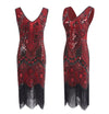 Rochie Roșie Paris Vintage Anilor 20