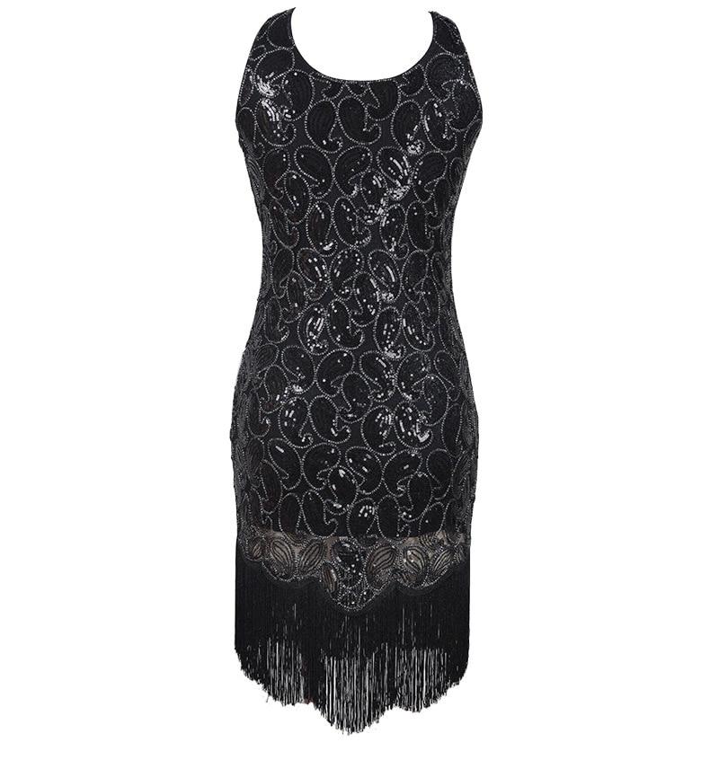 Rochie Vintage Anii 20 Sexy Neagra