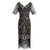 Rochie Din Dantelă Aurie Anii 20