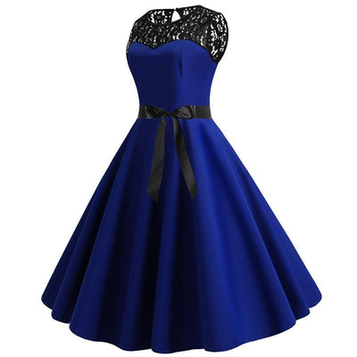 Rochie De Dantelă Albastră Vintage